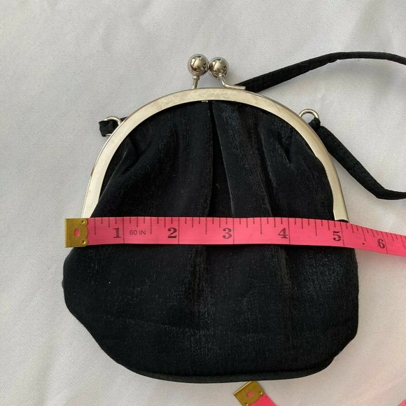 La Regale Vintage Satin Purse Evening Bag Clutch - Picture 9 of 9